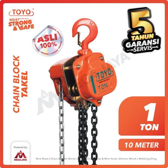 CHAIN BLOCK / TAKEL 1 TON X 10 METER TOYO