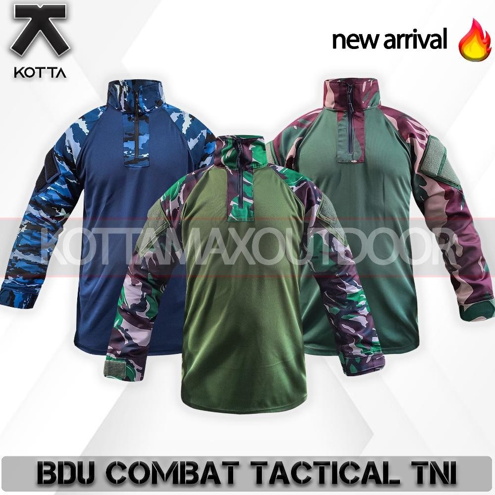 Promo - BAJU KAOS BDU COMBAT SHIRT TACTICAL LORENG MALVINAS KOPASSUS SBP TNI AU ARMY BAJU TACTICAL L