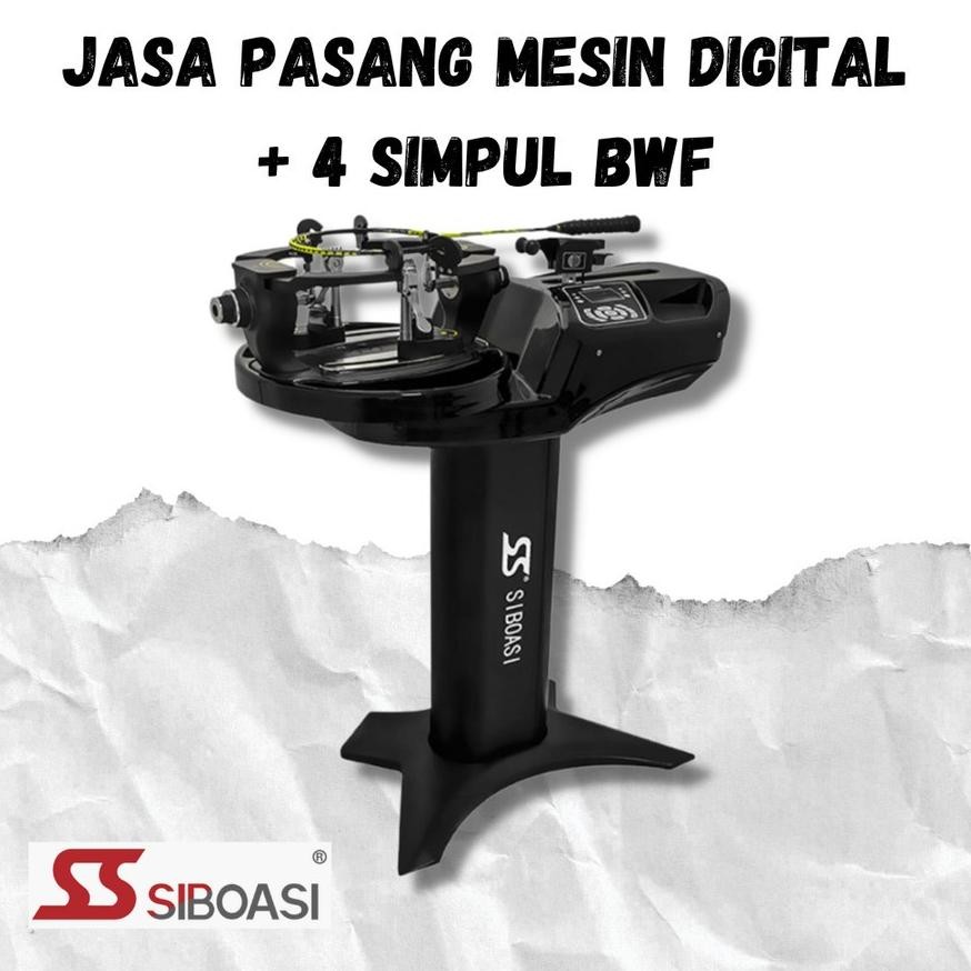 jasa pasang senar + senar raket mesin digital siboasi