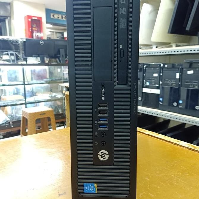 Cpu Destop Hp Elitedesk 800 G1 Sff Core I3 4160 Ram 4Gb Hdd 500 Gb Dvd Co