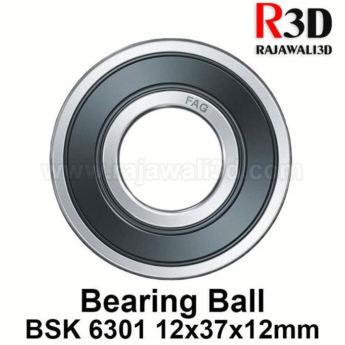 Ball Bearing BSK 6301RS 6301 Rs 12x37x12mm OD 37mm ID 12mm