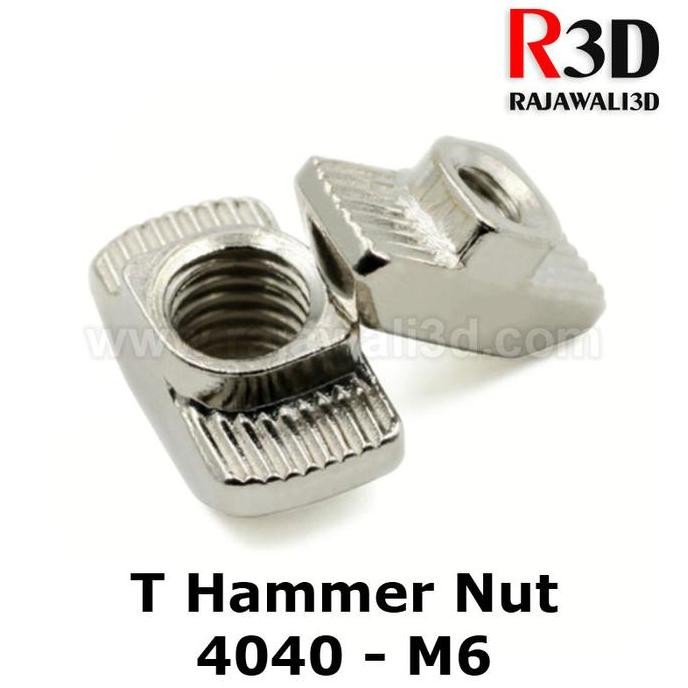 T Nut M6 Tee Nut T Hammer Nut 40-M6 Drop In Aluminium Profile 4040