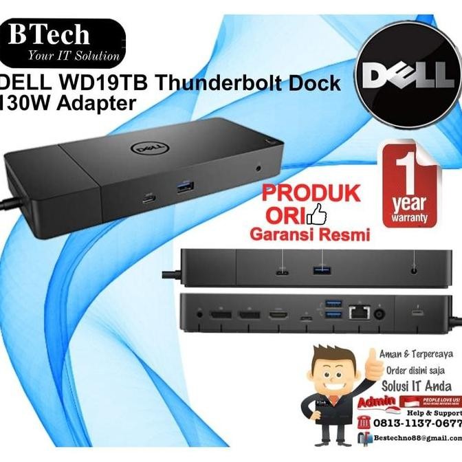Dell Wd19Tb Thunderbolt Dock With 130W Adapter Co