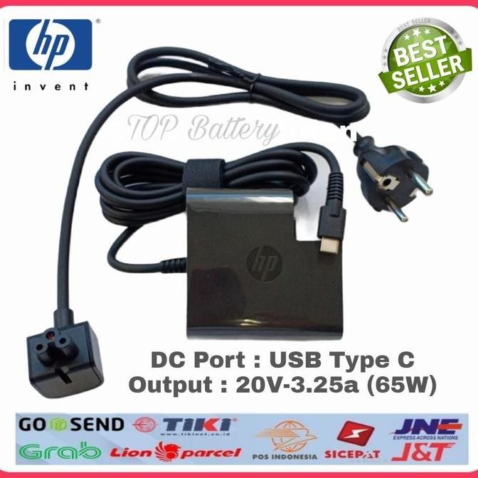 Charger Adaptor USB C 65W HP Spectre X360 Convertible X360 13-ap0xx
