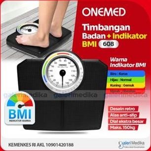 PROMO Timbangan Badan Manual Onemed 608 + Indikator BMI / Timbangan Badan Onemed 608 + Indikator BMI