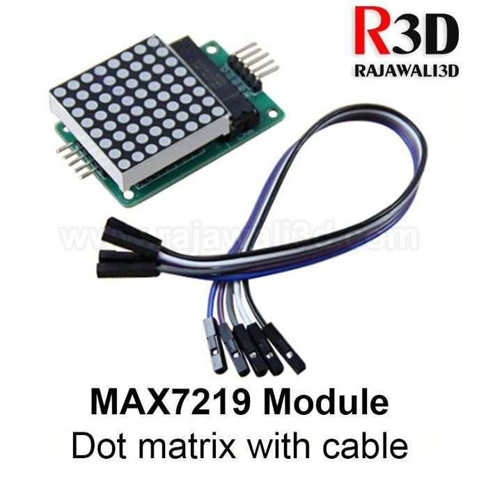 MAX7219 Dot Matrix 8x8 Module Max 7219 8 x 8 With Cable
