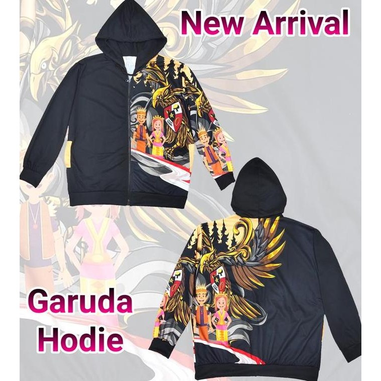 JAKET PRIA PRINTING-JAKET BERKUPLUK JOKOWI KHAS BATIK GARUDA