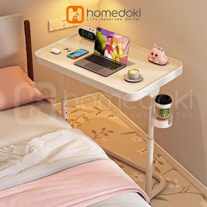 Homedoki Meja Komputer/Meja Adjustable/Meja Rias/Meja Minimalis/Meja Belajar - Hitam Co
