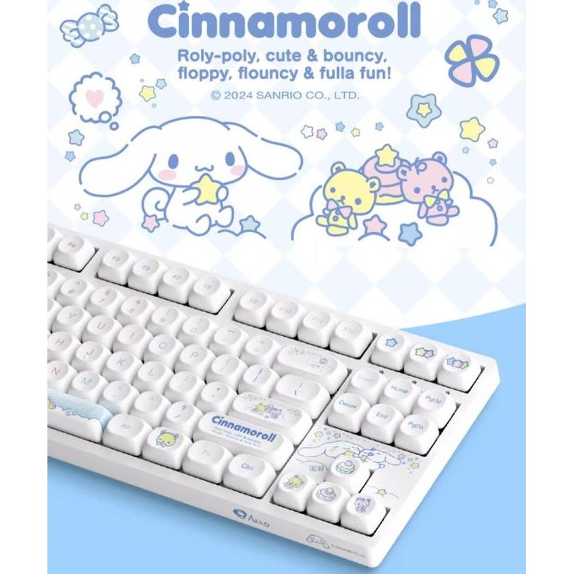 Akko 3087 Tkl 75% Cinnamoroll Star Full Built Mechanical Keyboard Co