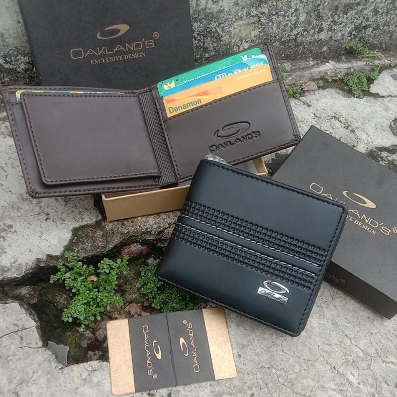 Cuci Gudang Dompet Pria kulit lipat Original Branded merk OAKLAND_Free box RSL-85