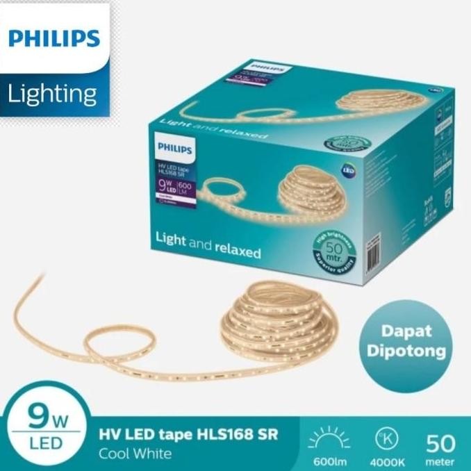 Bst Ready Paket Lampu Selang Philips Led Strip Hls168 Panjang 2 Meter Termasuk 1 Adaptor 7.5 9 Watt/