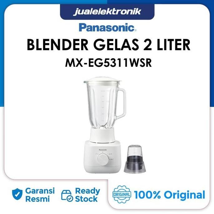 Panasonic Mx-Eg5311Wsr Blender Gelas 2 Liter 450 Watt 2 In 1 Putih Mxeg5311Wsr Co