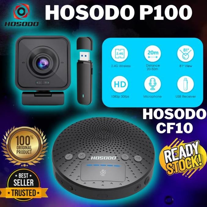 Paket Hosodo P100 Webcam Wireless With Hosodo Cf10 Speakerphone Co
