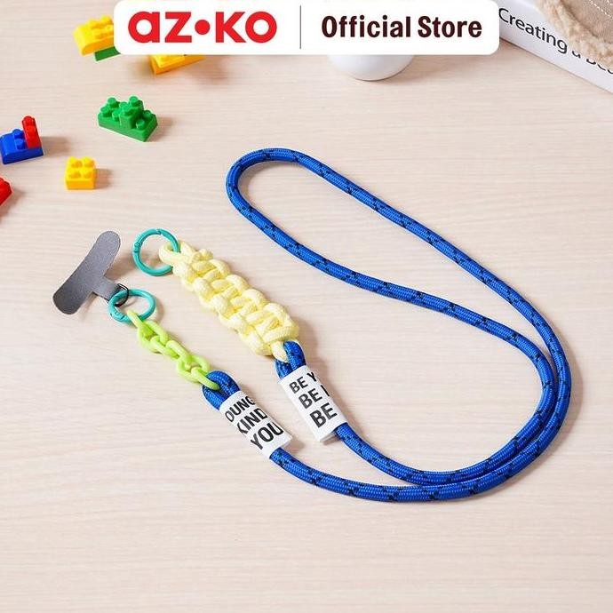 

TERLARIS - AU LANYARD COLOR BLOCK STRAP - BIRU/KUNING