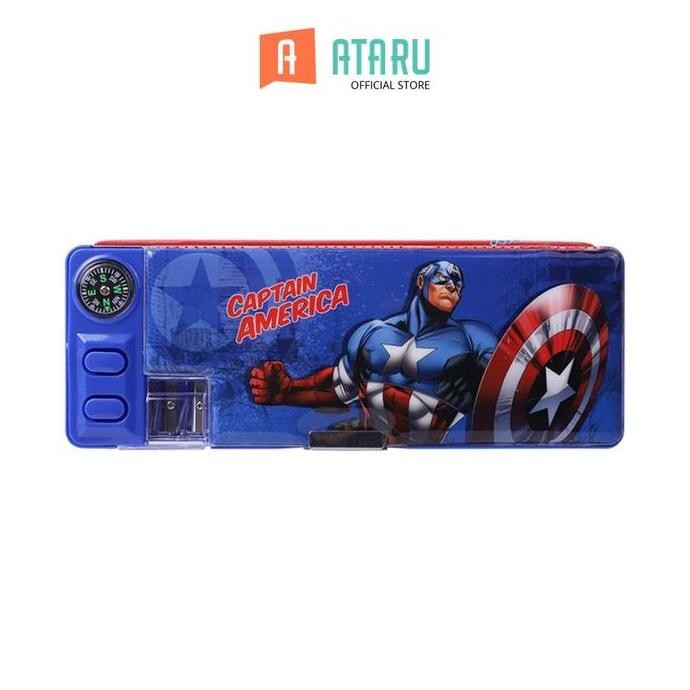 

TERBARU - Au Tempat Pensil Hardcase Captain America - Biru Kotak Pensil Pulpen Pencil Case Tempat Alat Tulis Peralatan Tulis Kids School Stationery
