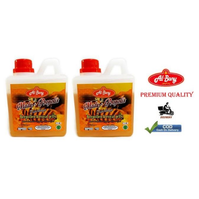 

Paket 2 Madu Hutan Kalimantan Plus Propolis Al-Bany 500Gr