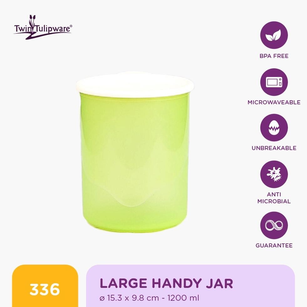 Twin Tulipware Large Handy Jar Toples