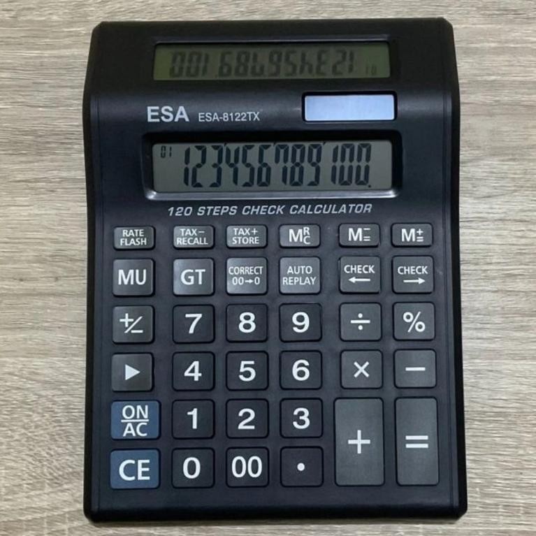 

Sd-46 Bas-12 Kalkulator Esa 8122 Tx 2 Display Calculator Check Correct Cek Ulang 12Digit Terlaris