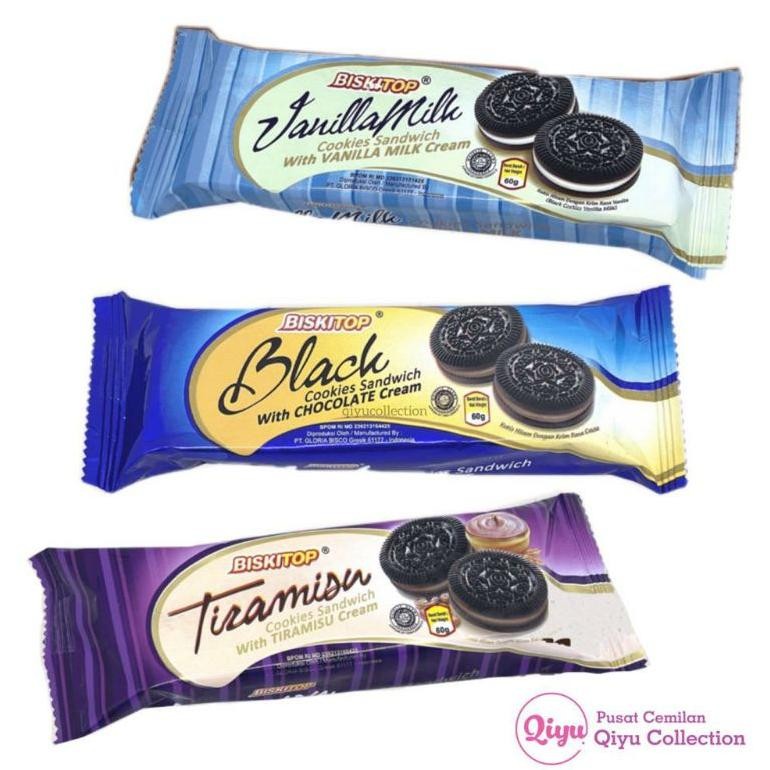 

Hot Sale We-12 Cookies Sandwich Oreo 60Gr Biskitop Cemilan Murah Berkualitas