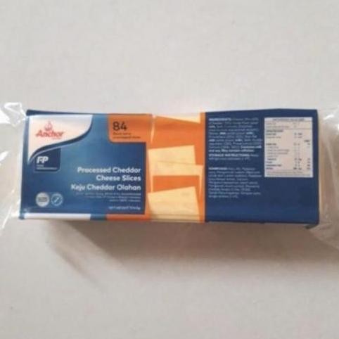 

Keju Anchor Red Cheddar Cheese Slice Burger 84Lbr/Slice 1Kg Murah