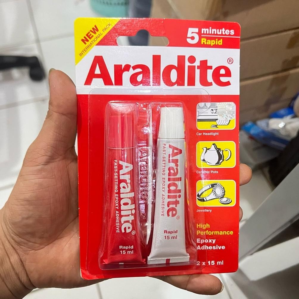 

Promo! Yt- Lem Epoxy Besi Rapid Cepat 5 Menit/Araldite Merah Termurah