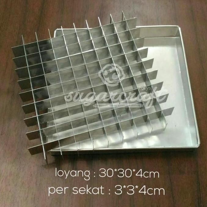 TERBARU - Loyang sekat 0cm / loyang cake potong