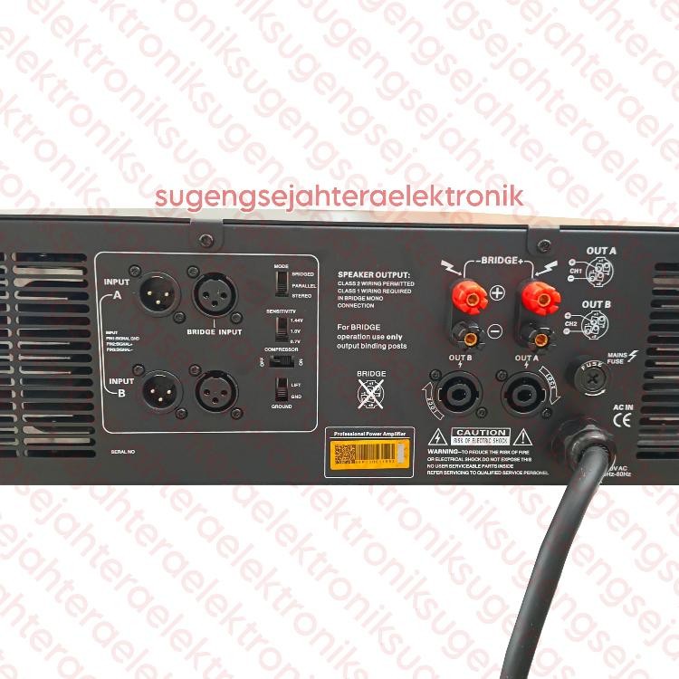 Ty69 By05 Power Amplifier Phase Lab Mc 4500 Class H - 2 Channel Original (Harga Sudah Termasuk Packi