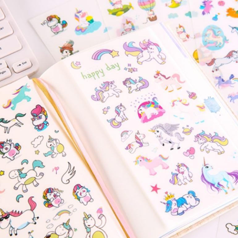 

Fsd-34 Terlaris! Stiker Mainan Anak Perempuan Karakter Kuda Unicorn Best Seller Viral