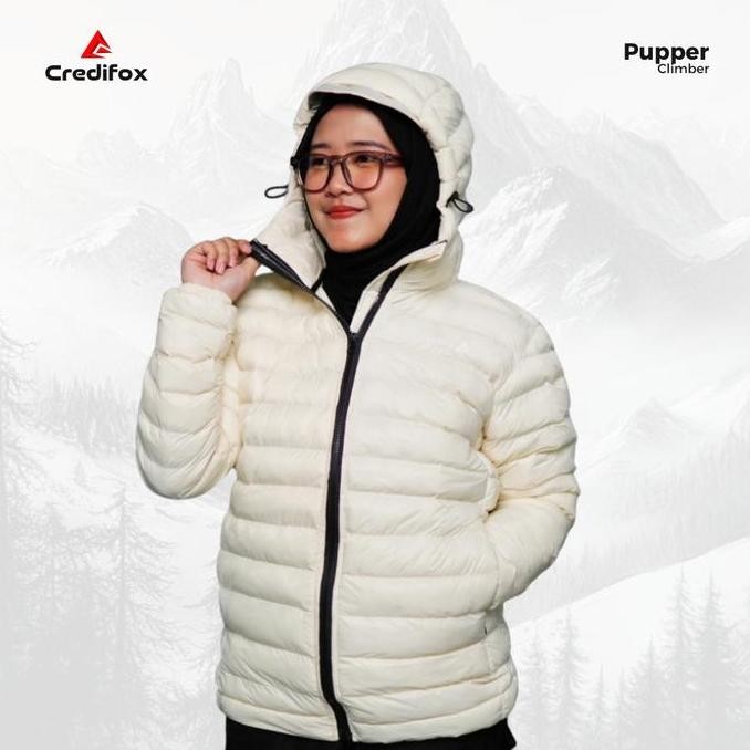 CREDIFOX Jaket Gunung Gorpcore puffer - Jacket Gelembung Bahan Cire - Jaket pupper Sport PL