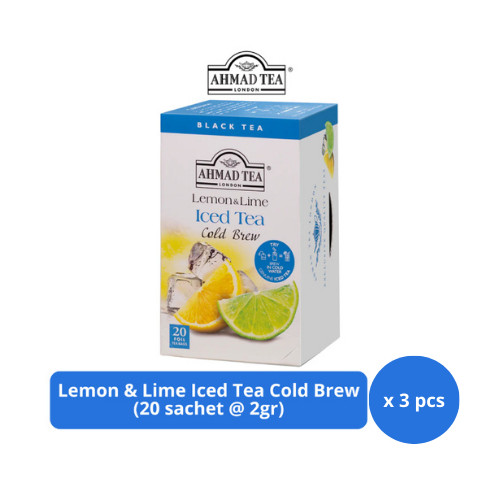 

Ahmad Tea Lemon & Lime Iced Tea Cold Brew 20s @ 2gr x 3 pcs