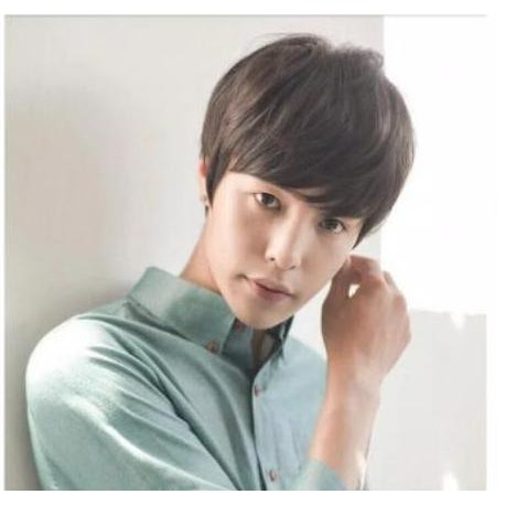 Rambut Palsu Pria - Rambut Wig Pria Model Korea Black