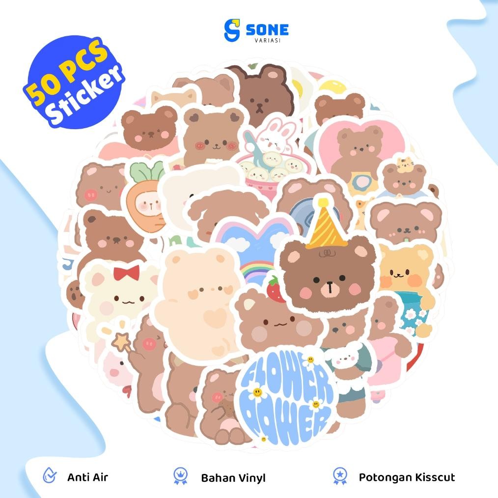 

Cuci Gudang Stiker Baby Bear Paper Vinyl Waterproof Sticker Kartun Lucu Dekor Buku Journal Koper Laptop EPM-17