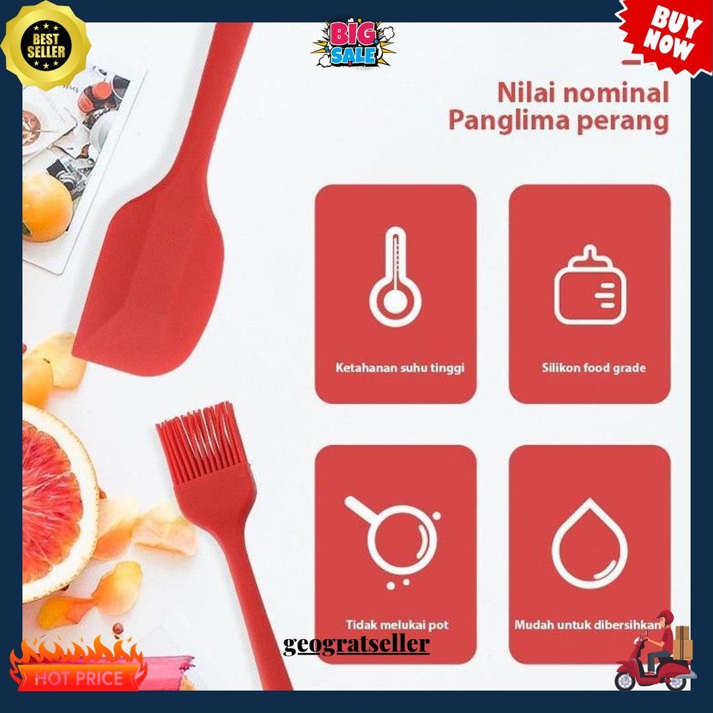 Spatula Set 5 In 1/Sotil Silikon Set Termurah Banget