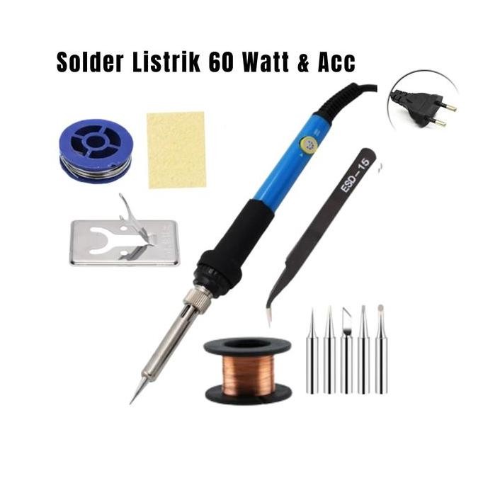 Bst Ready Set Solder Listrik 60 Watt Adjustable Temperature Solder Hp Best Seller