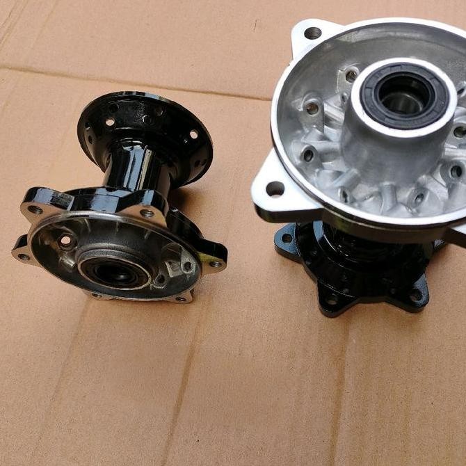 Tromol crf set depan belakang hole 36/36 hitam import Original