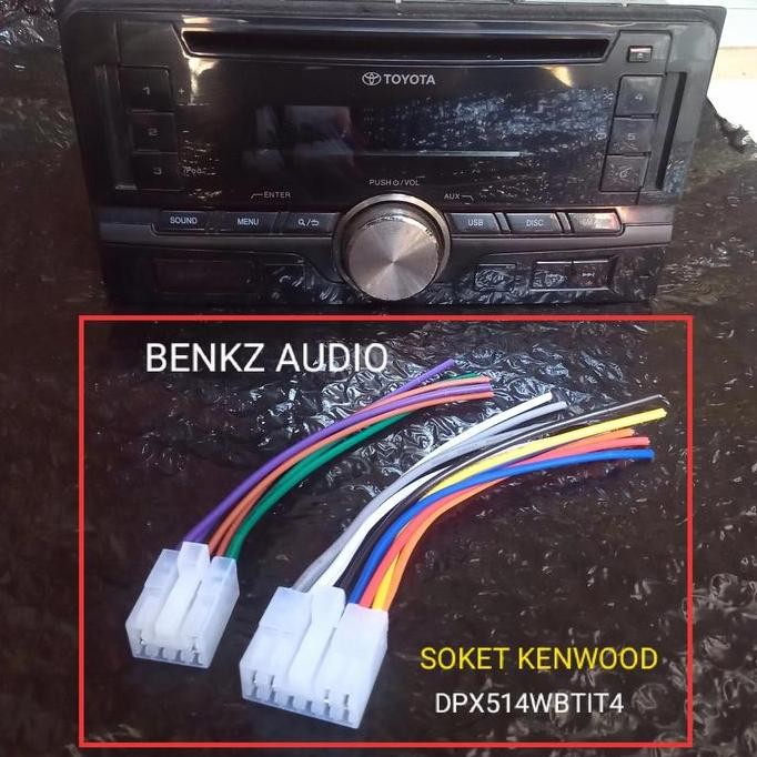 DF163>> Kabel soket headunit radio tape Toyota Kenwood DPX514WBTIT4