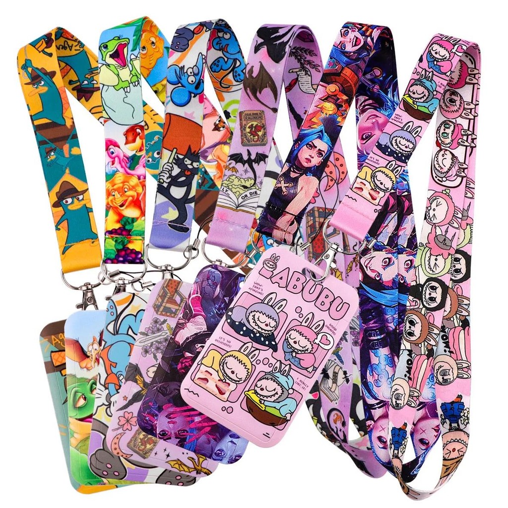 

Cartoon Characters Lanyards For Keys Neck Strap Anime Girl Cell Phone Straps Badge Holder Diy Hang Rope Keychain Accessories