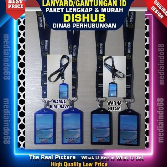 

DS123 }} Lanyard Tali Gantungan ID Card DISHUB Free Strap Gantungan HP/Flashdisk