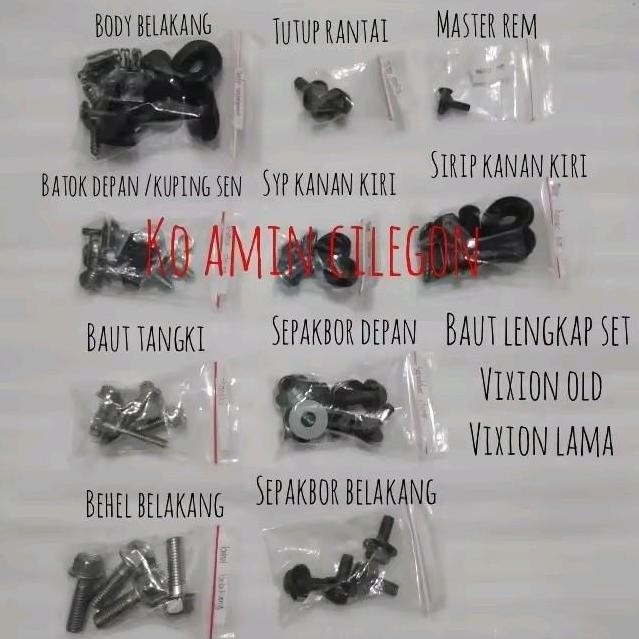 Promo Baut Lengkap Set Full Body Vixion Old Vixion Lama