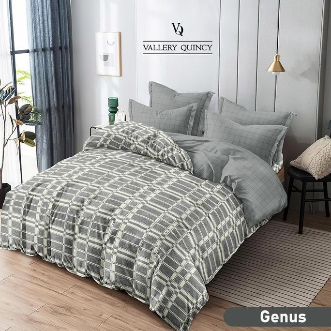 Bed Cover Set Vallery Quincy 180x200 / Bedcover Katun Jepang Vallery