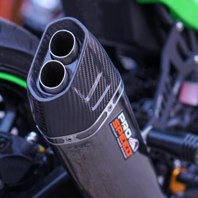 Knalpot Prospeed Shark Black Kawasaki Zx25R 4 Cylinder Fullsystem Allshop
