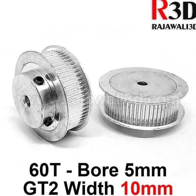 GT2 TIming Pulley 60 Teeth Bore 5mm Belt 10mm