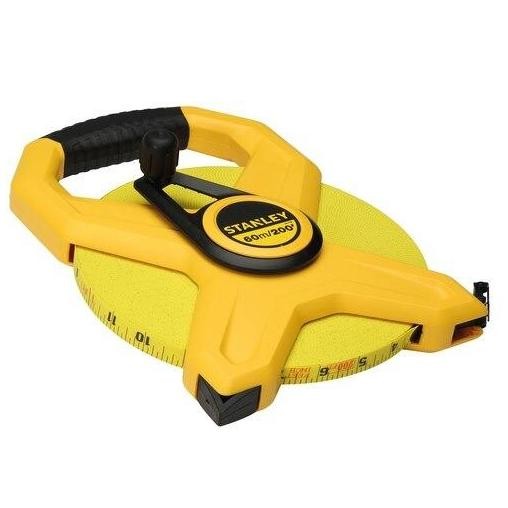 Siap Kirim Meteran Gulung 60 Meter Stanley 200'/60M Open Reel Fibreglass Tape