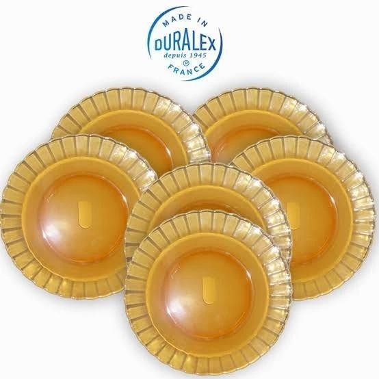 (Promo) 6 Pcs Piring Makan Duralex Amber Soup Made In France Bestseller