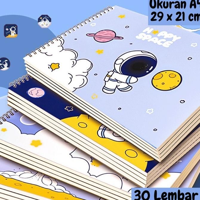 

Wes-24 Buku Gambar Lukis Sketsa Anak Mewarnai Sketchbook A4 St0021 Wes-24