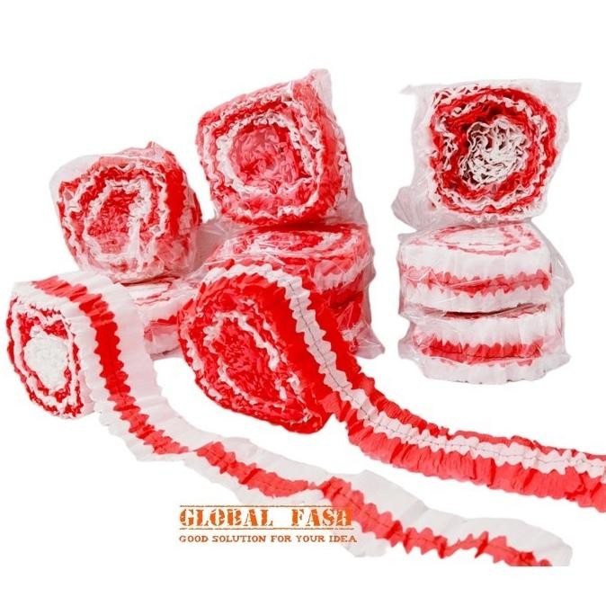 

Fj-44 Isi 12 Kertas Krep Serut Merah Putih / Hiasan 17 Agustus / Kertas Krep Jahit Hut Ri Merah Putih