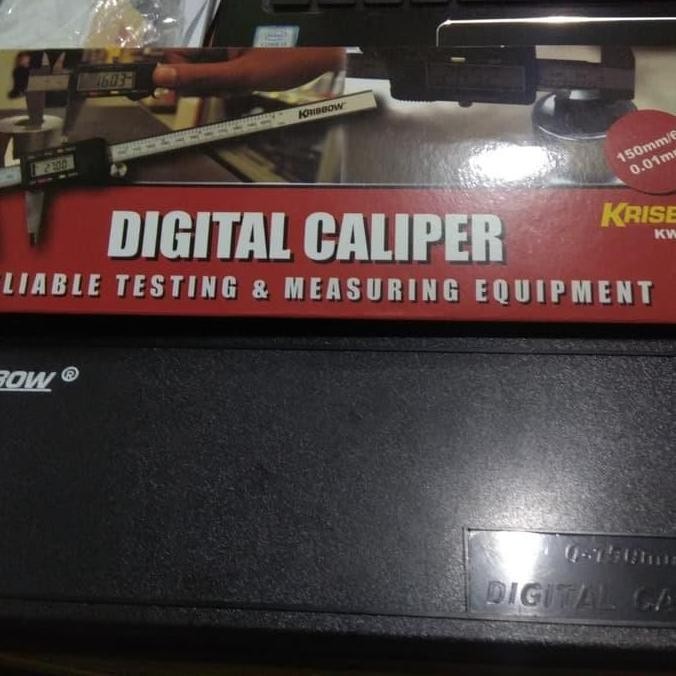 Hits Krisbow Sigmat Digital Caliper 6" (6 Inch) 150 Mm/ Jangka Sorong