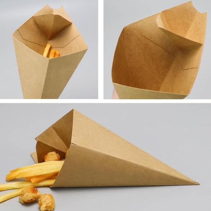 Tray Kentang Goreng Dus French Fries Box Churros Ayam 50Pcs Dus Kemasan Kentang Goreng Box Packaging