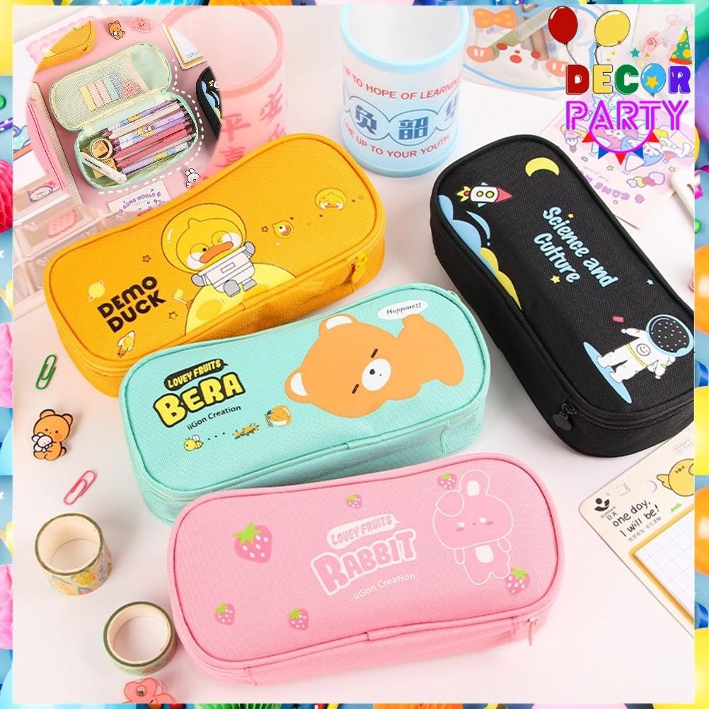 

Re27 Dp Tempat Pensil Karakter Kartun Kotak Pensil Sleting Lucu Kotak Pensil Serbaguna Motif Animal Tempat Alat Tulis Perlengkapan Sekolah Kantor Double Layer Kotak Pensil Anak Perempuan Kapasitas Besar