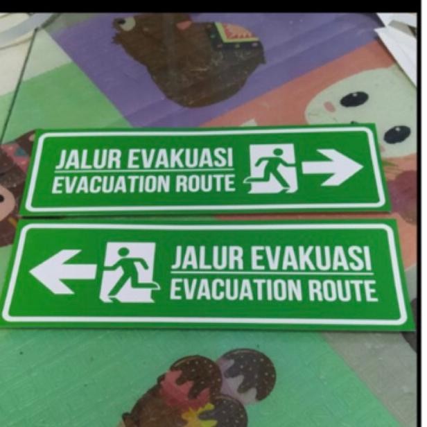 

Fs-6 Sign Jalur Evakuasi 2 Bahasa Ukuran 10Cmx30Cm Fs-6